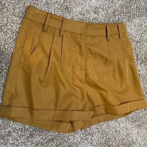 Francesca’s Blue Rain Women's High Waist Camel Tan Shorts